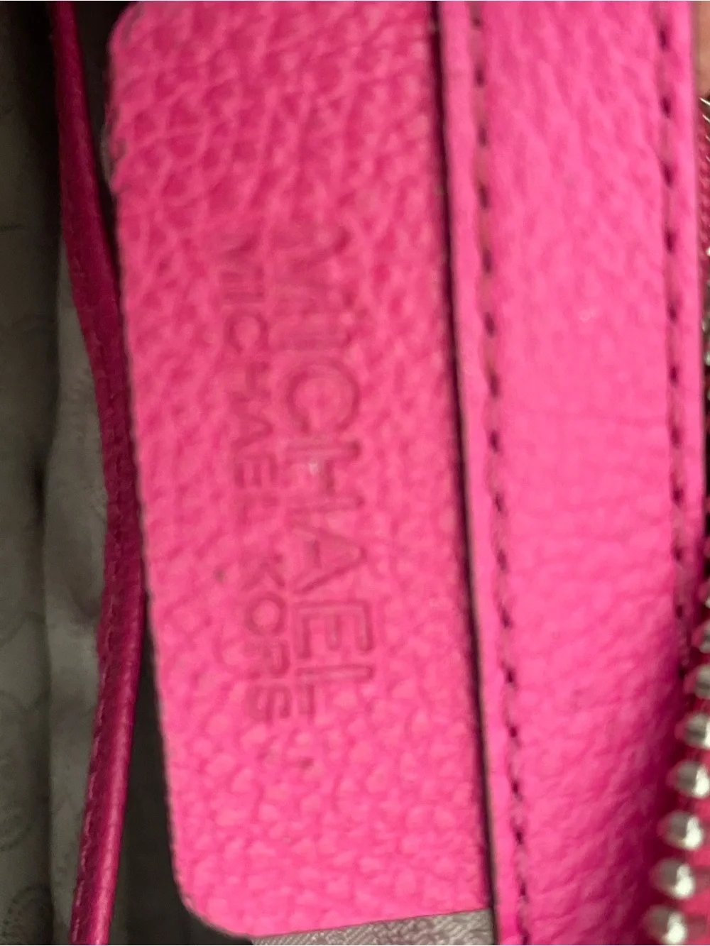 Michael Kors Hot Pink Leather Satchel